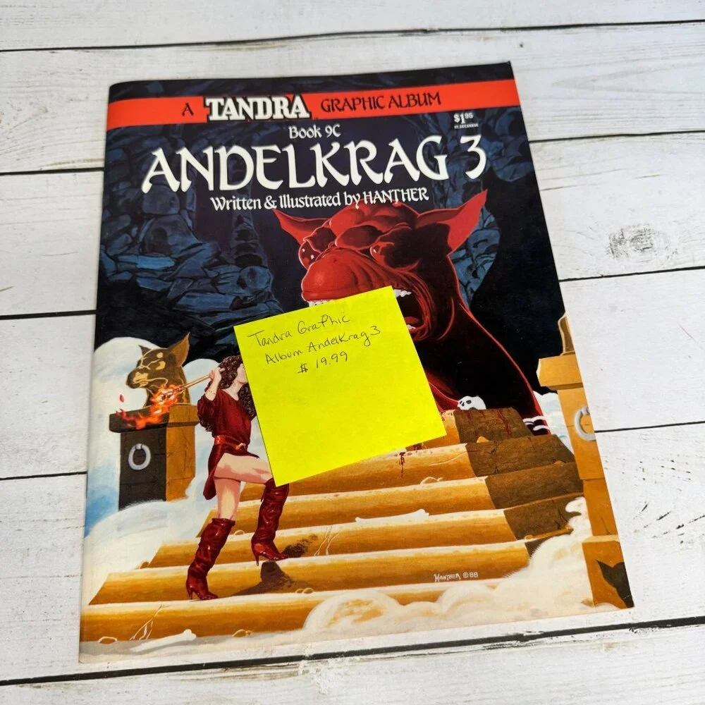 Tandra Graphic Album Book 9C Andelkrag 3 Hanther 1988 Vintage Comic